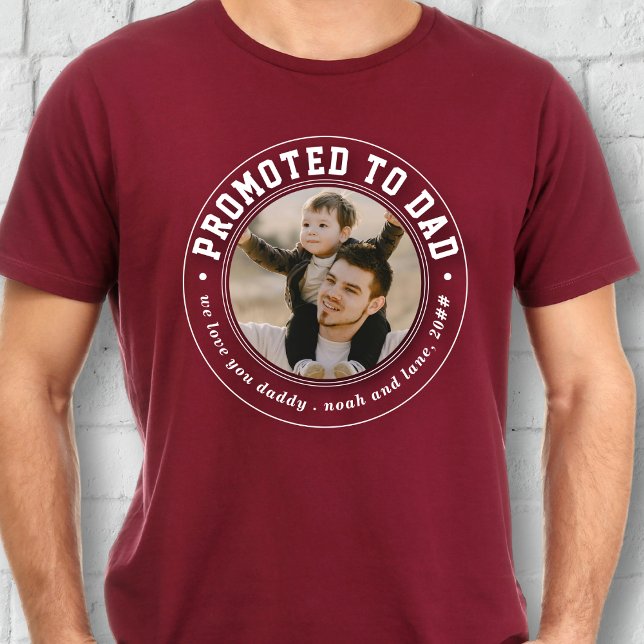 Offiziell zum Vater des Fotos Classic Red Abzeiche T-Shirt (Von Creator hochgeladen)
