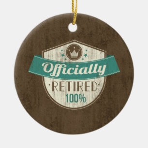 Offiziell zurückgezogen, 100 Prozent-Vintager Keramik Ornament
