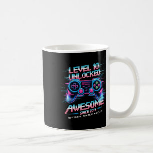 Offiziell zweistellige Zahl Level 10 freigeschalte Kaffeetasse