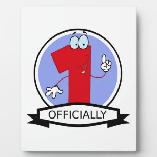 Offizielle 1 Birthday Banner Fotoplatte