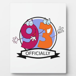 Offizielle 93 Birthday Banner Fotoplatte