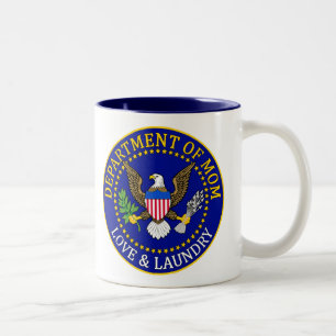 Offizielle Abteilung des Mama-Siegels Zweifarbige Tasse