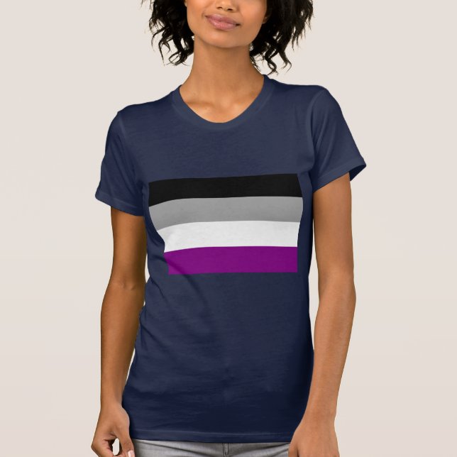 OFFIZIELLE ASEXUALE STOLZ-FLAGGE T-Shirt (Vorderseite)