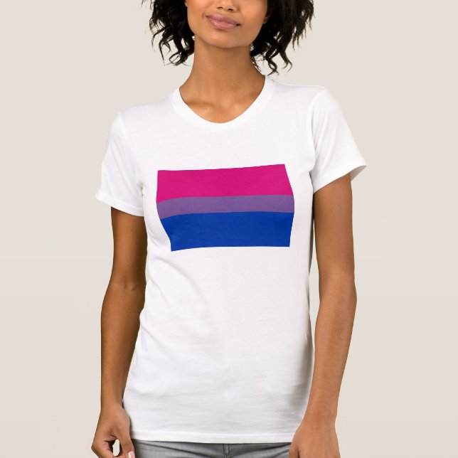 OFFIZIELLE BISEXUAL-STOLZ-FLAGGE T-Shirt (Vorderseite)
