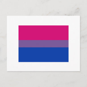 OFFIZIELLE BISEXUELLE PRIDE-FLAGGE POSTKARTE
