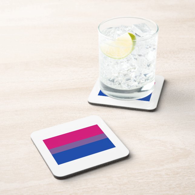 OFFIZIELLE BISEXUELLE PRIDE-FLAGGE UNTERSETZER (Rechte Seite)