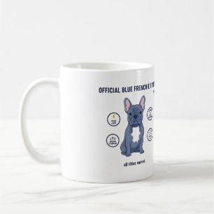 Offizielle Blaue Französische Titel Lustige Hundef Kaffeetasse