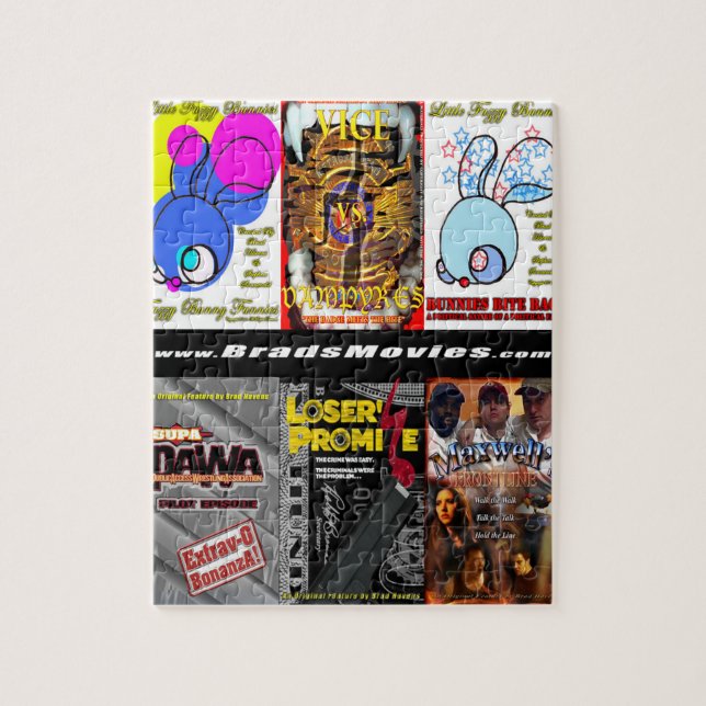 Offizielle BradsMovies Werbeplakatdesign auf Puzzle (Vertikal)