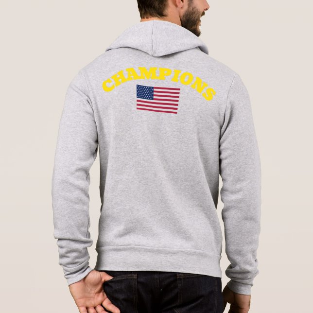 Offizielle CHAMPIONS USA Flaggen wahre klassische  Hoodie (Rückseite)