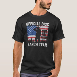 Offizielle Disk Search Team American Flag Frisbee  T-Shirt