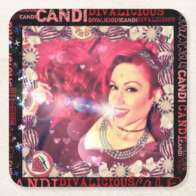 Offizielle Divalicious Candi Untersetzer (Vorderseite)