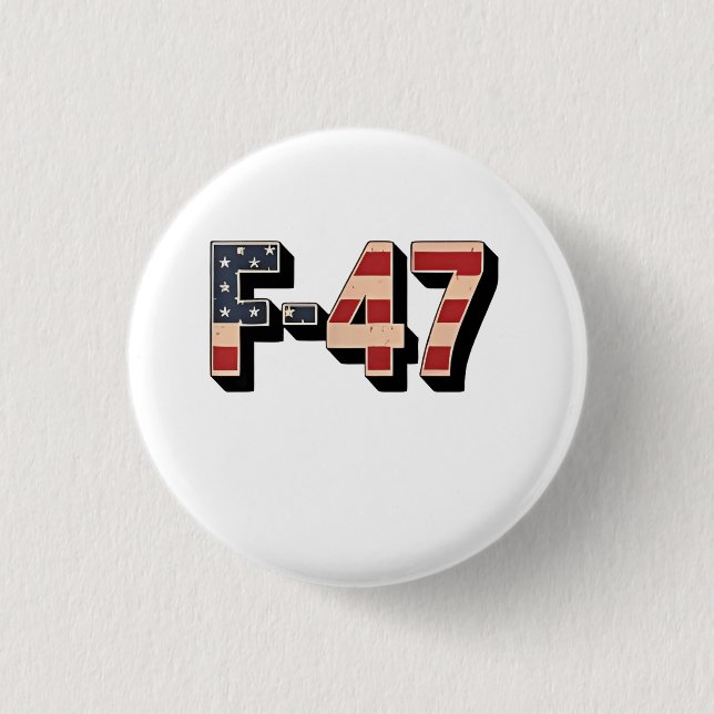 Offizielle F47 Maga Fighter Jet F-47 Jet Fighter A Button (Vorderseite)