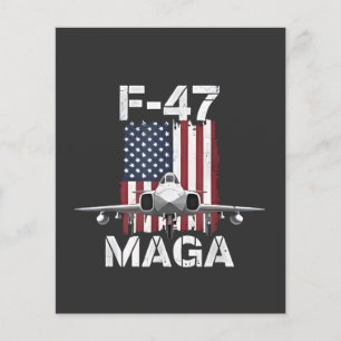 Offizielle F47 Maga Fighter Jet F-47 Jet Fighter A Flyer