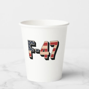 Offizielle F47 Maga Fighter Jet F-47 Jet Fighter A Pappbecher