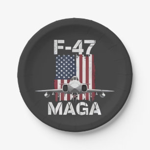Offizielle F47 Maga Fighter Jet F-47 Jet Fighter A Pappteller