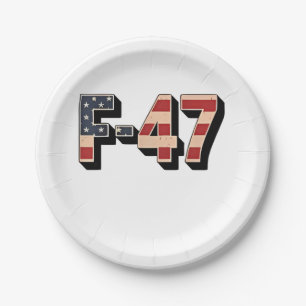 Offizielle F47 Maga Fighter Jet F-47 Jet Fighter A Pappteller