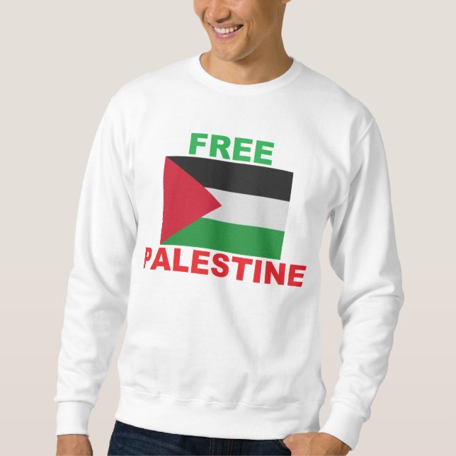 Offizielle Fahne des freien Palästinas - Palästina Sweatshirt (Vorderseite)