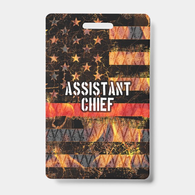 Offizielle Feuerwehrflagge Ausweis (Vorderseite)