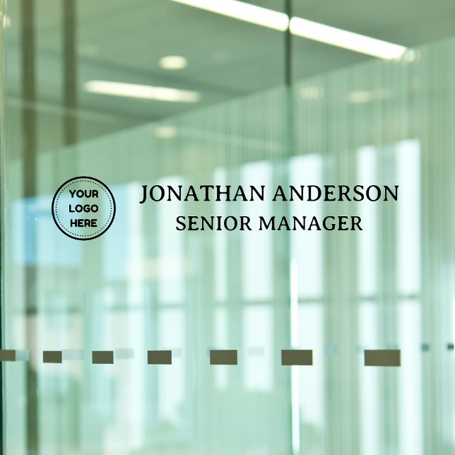 Offizielle Firmenlogos Name Office-Namensplatte Tü Fensteraufkleber (Von Creator hochgeladen)