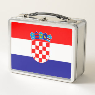 Offizielle Flagge Kroatiens   Nationales Emblem Lu Metall Brotdose