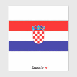 Offizielle Flagge Kroatiens | Nationales Emblem-St Aufkleber