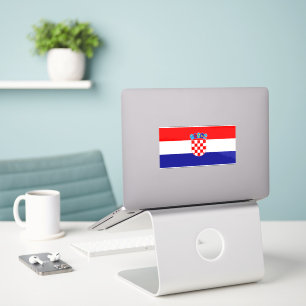 Offizielle Flagge Kroatiens Nationales Emblem-St Aufkleber