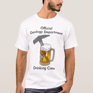 Offizielle Geologie-Abteilungs-trinkende Crew T-Shirt