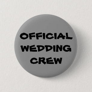 Offizielle Hochzeits-Crew Button