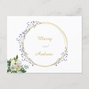 Offizielle Hochzeitserklärung  Postkarte