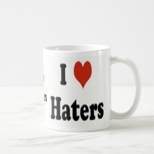 Offizielle "ich Liebe Haters-" Kaffee-Tasse Tasse (Rechts)