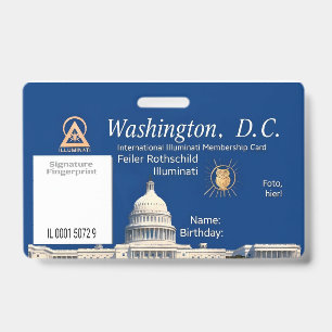 Offizielle Illuminati-Mitgliedskarte Ausweis