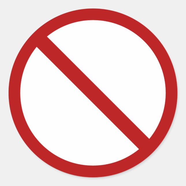 Offizielle internationale Nummer ISO 3864-1 Runder Aufkleber (Vorderseite)