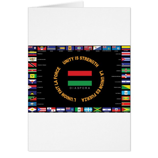 Offizielle karibische Einheits-Flagge (Vorne)