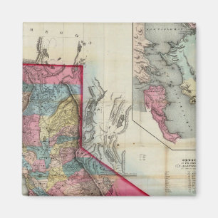 Offizielle Karte des Staat von Kalifornien Magnet