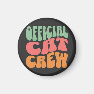 Offizielle Katzen-Crew Lustiger Katzenliebhaber Magnet