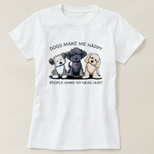 Offizielle KiniArt Hunde machen mich glücklich T - T-Shirt