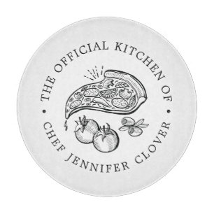 Offizielle Küche   Pizza Themed  Schneidebrett