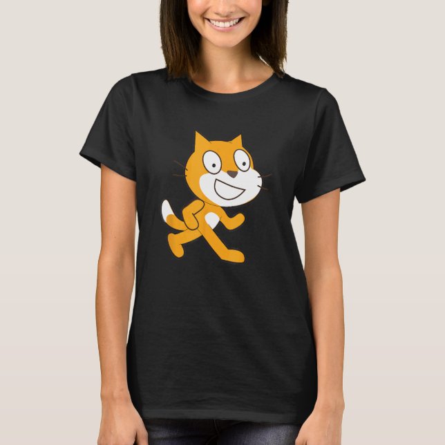 Offizielle Maskottchen-Katze der Scratch-Programmi T-Shirt (Vorderseite)