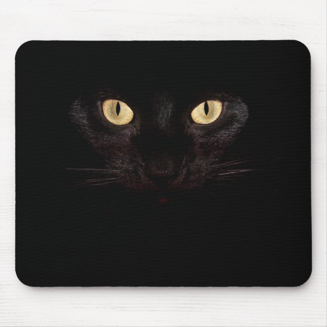 offizielle Mausunterlage der schwarzen Katze Mousepad (Vorne)