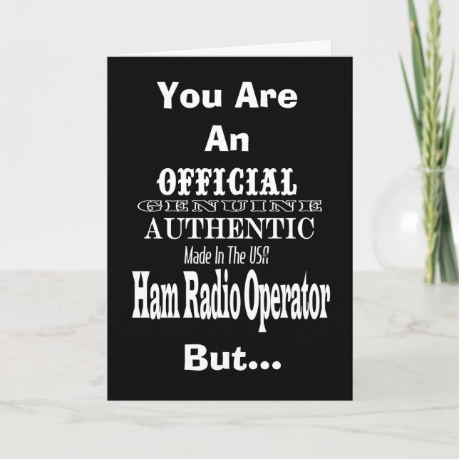 Offizielle Originalkarte aus USA Ham Radio Greetin Karte (Vorderseite)