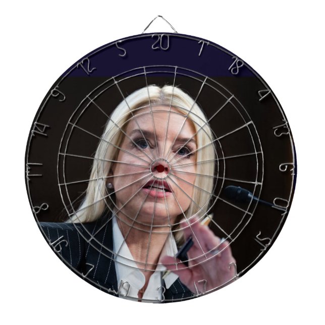 offizielle Pam Bondi Dartscheibe (vorne)