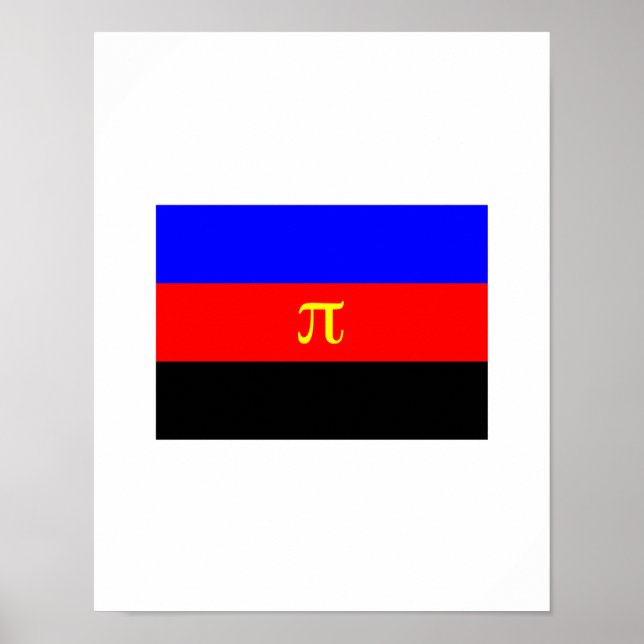 OFFIZIELLE POLYAMORIE-PRIDE-FLAGGE POSTER (Vorne)