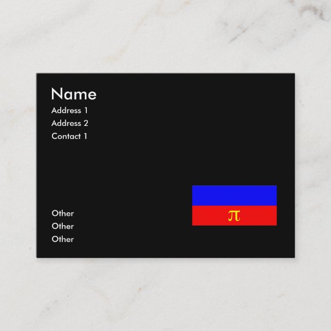 OFFIZIELLE POLYAMORY PRIDE FLAG -.png Visitenkarte (Vorderseite)