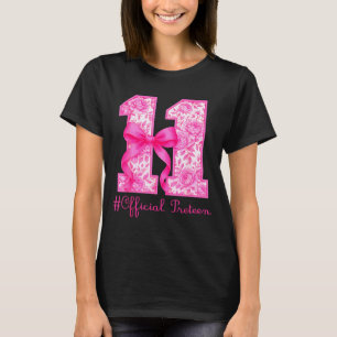 Offizielle Preteen 11. Geburtstagsfeier Mädchen Ro T-Shirt