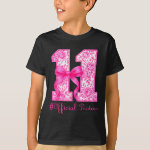 Offizielle Preteen 11. Geburtstagsfeier Mädchen Ro T-Shirt