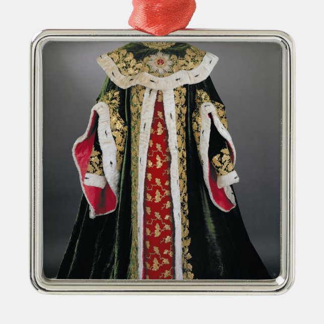 Offizielle Roben des Ungarn Silbernes Ornament (Vorne)