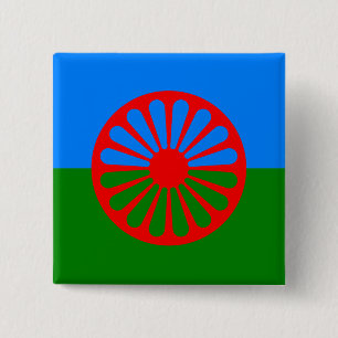 Offizielle Romanische Sinti und Roma Button