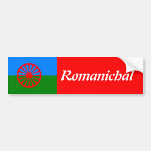 Offizielle Romany flag Autoaufkleber