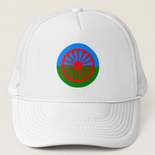 Offizielle Romany Sinti und Roma Flag Trucker Hat Truckerkappe