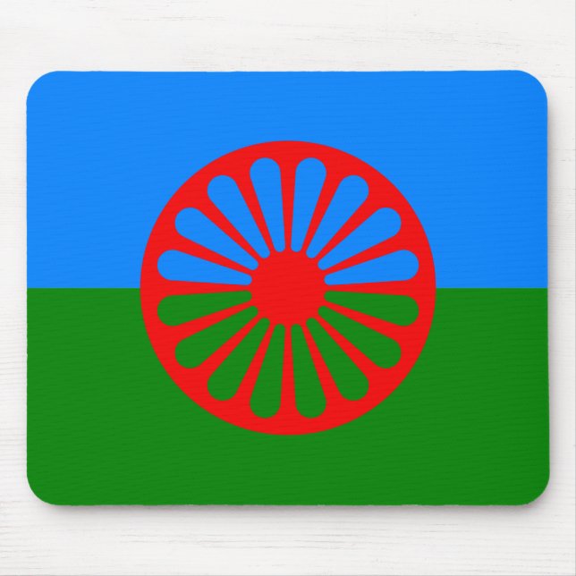 Offizielle Romany-Sinti und Romaflagge Mousepad (Vorne)